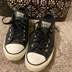 Converse Allstar Low Top Leather Sneakers Size:8